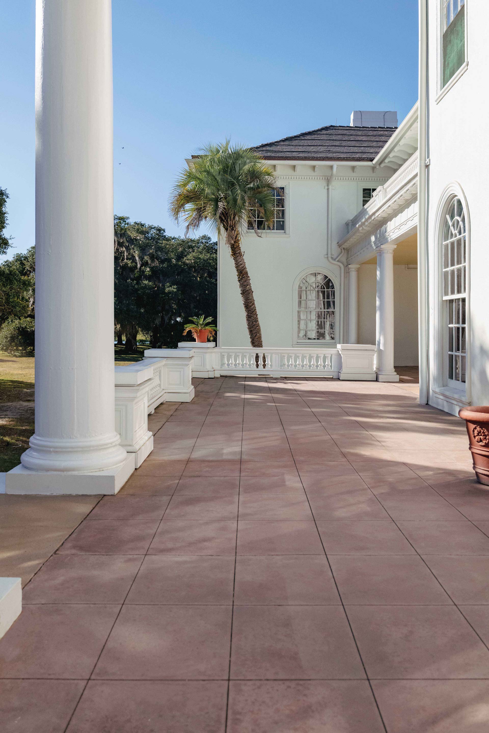 The front porch at Plum Orchard.